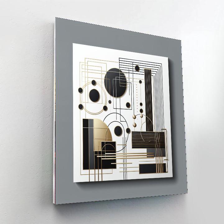 Chic Geometric Elegance Painting Number Kit