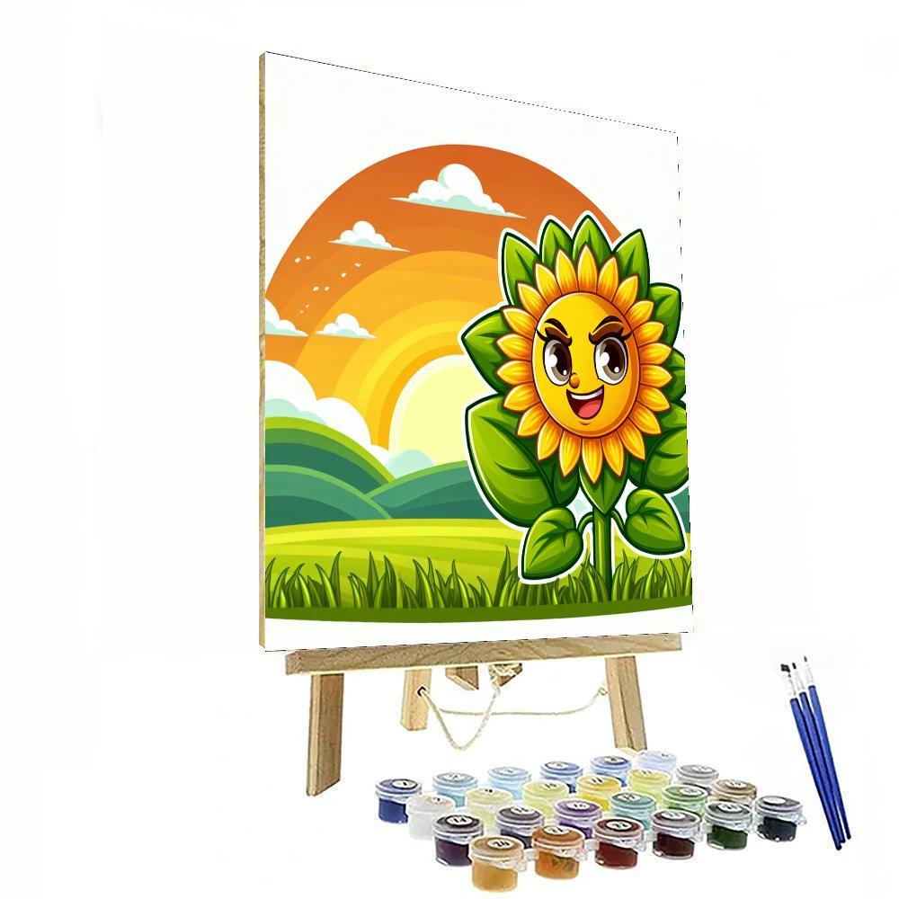 Sassy Sunflower Painting Number Kit