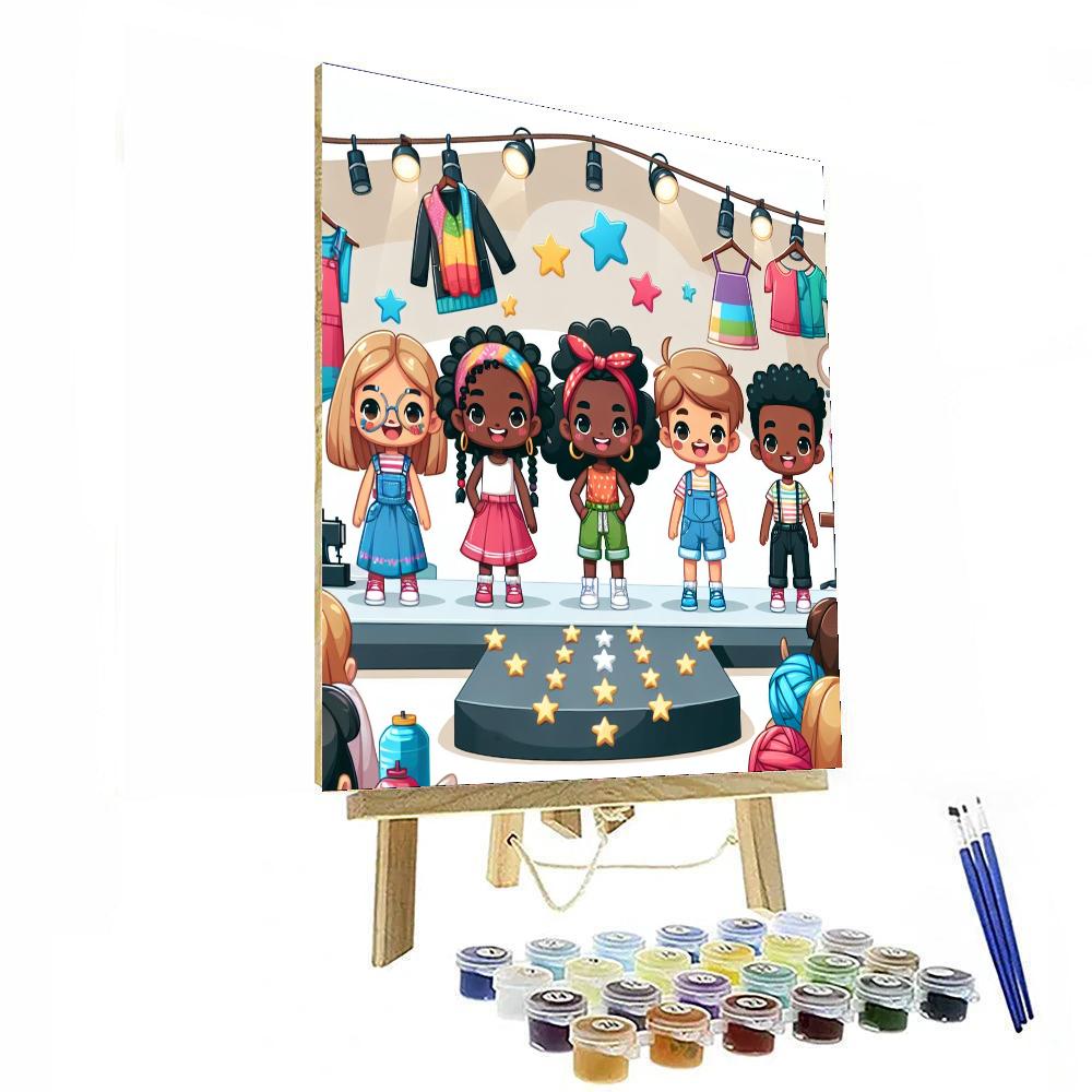 Funky Fashionistas Numbered Painting Kits