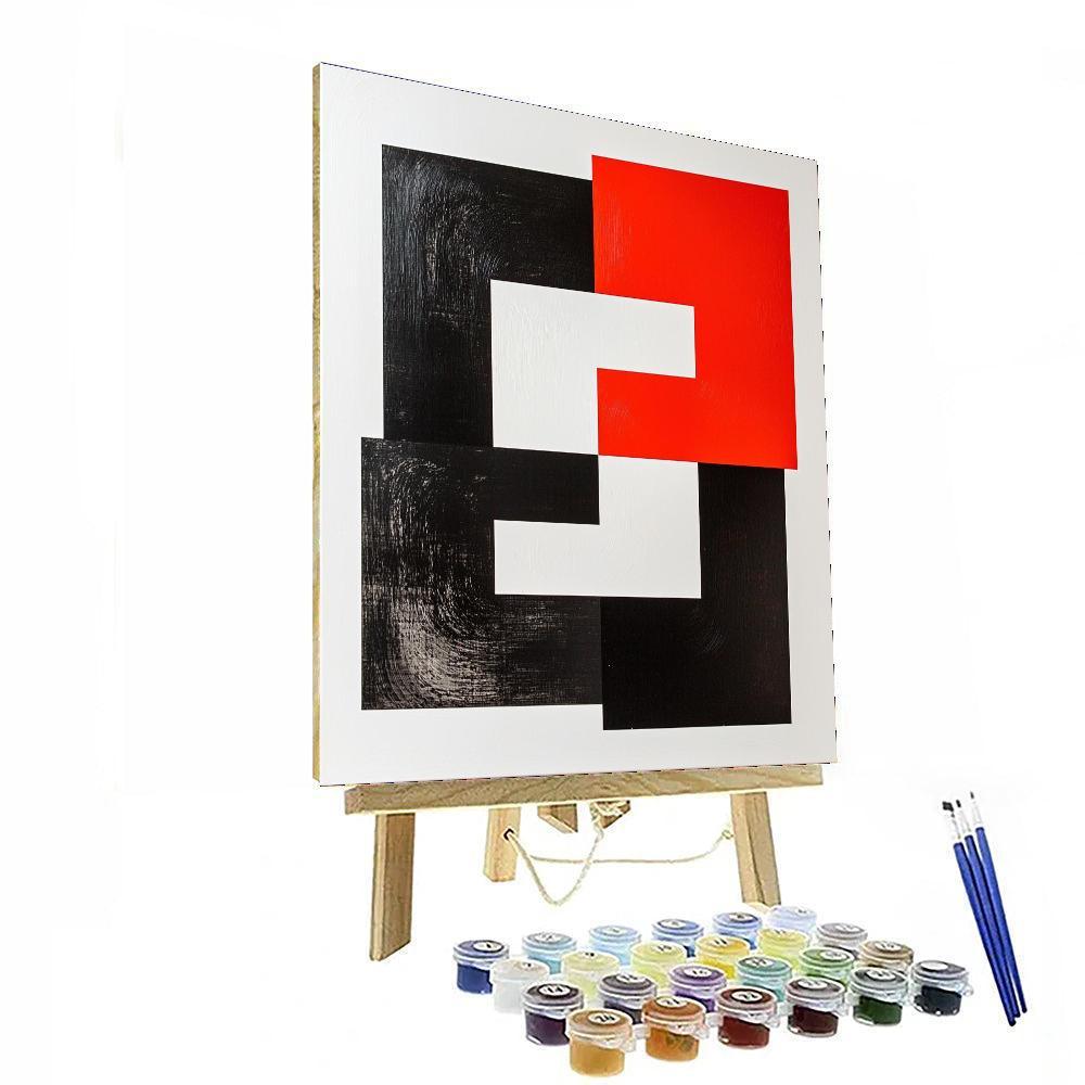 Kazimir Malevich Inspired Harmony Of Squares  Painting Number Kit