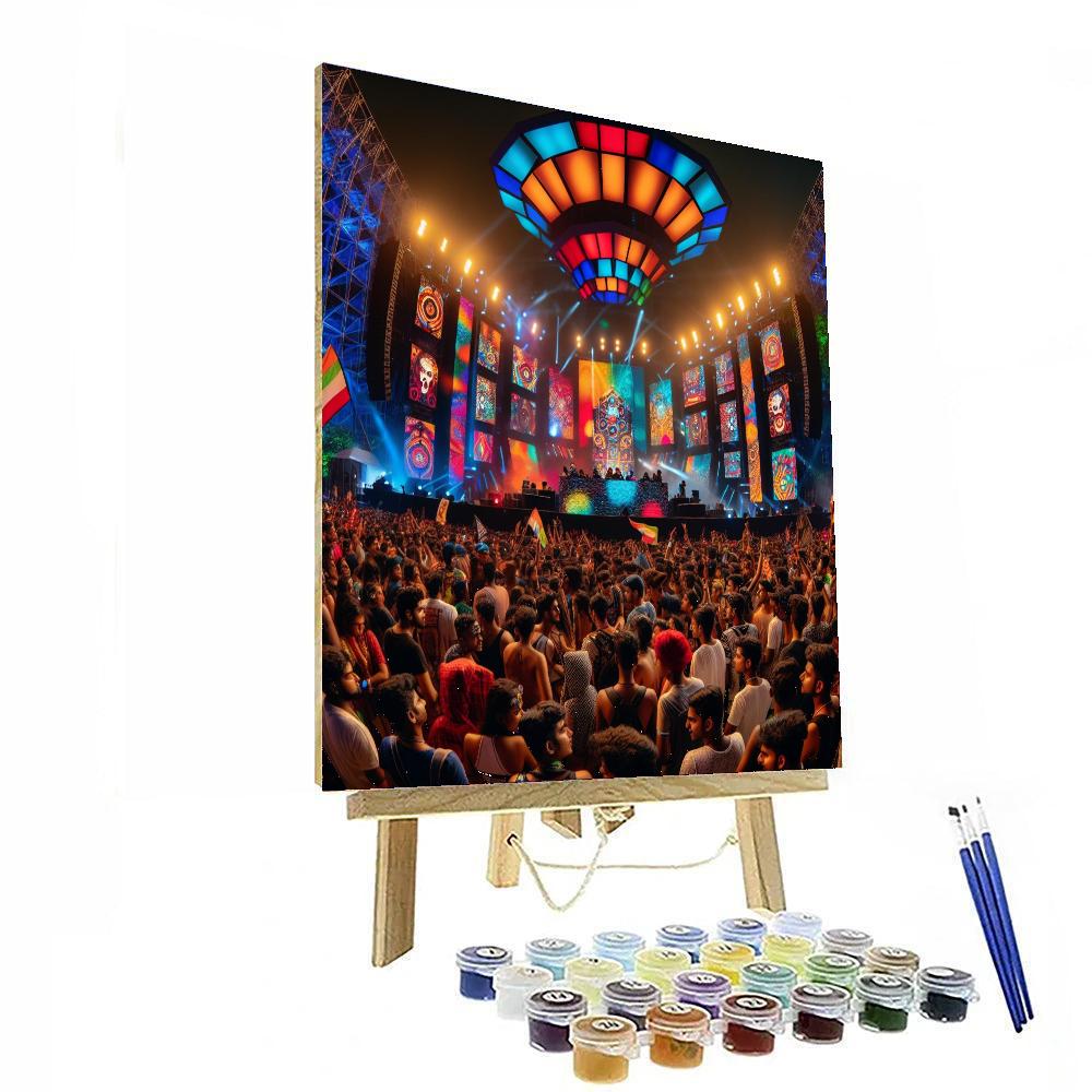 Kingfisher Ultra Music Festival Paint By Number