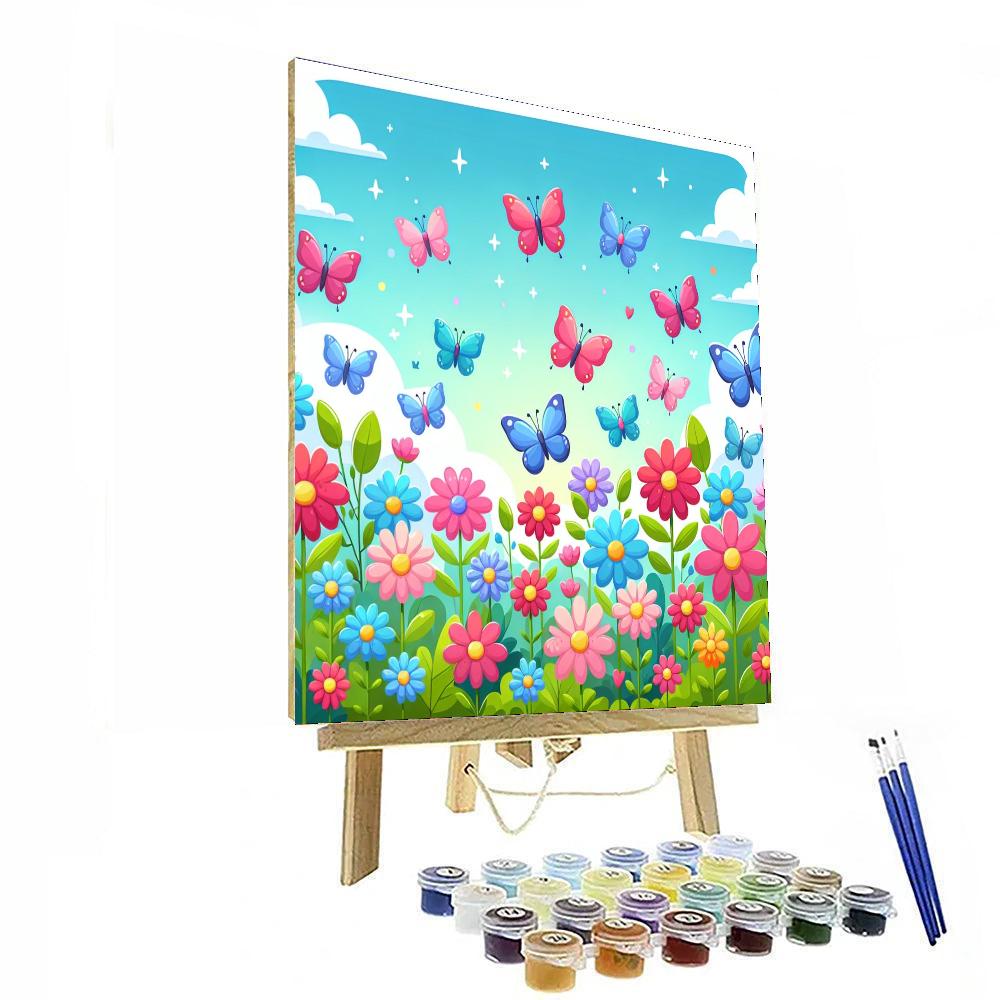 Butterfly's Symphony Number Painting
