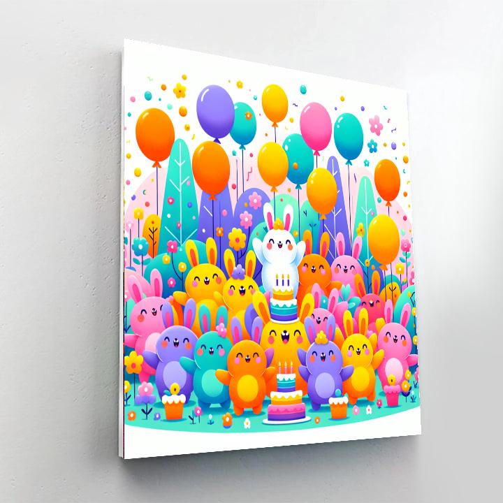 Bouncing Bunnies Gala Paint By Numbers Kits