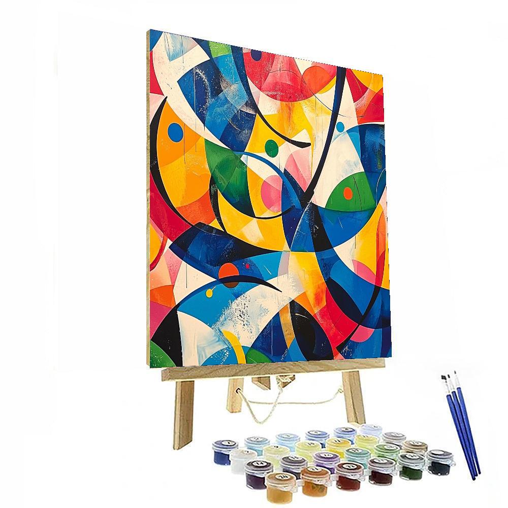 Joan Miró Inspired Whimsy In Motion  Paint By Numbers Art