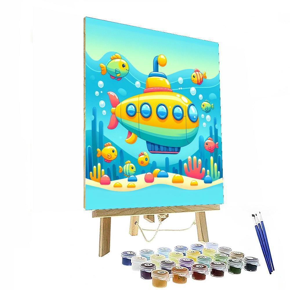 Sailing In A Submarine Paint By Numbers Kits
