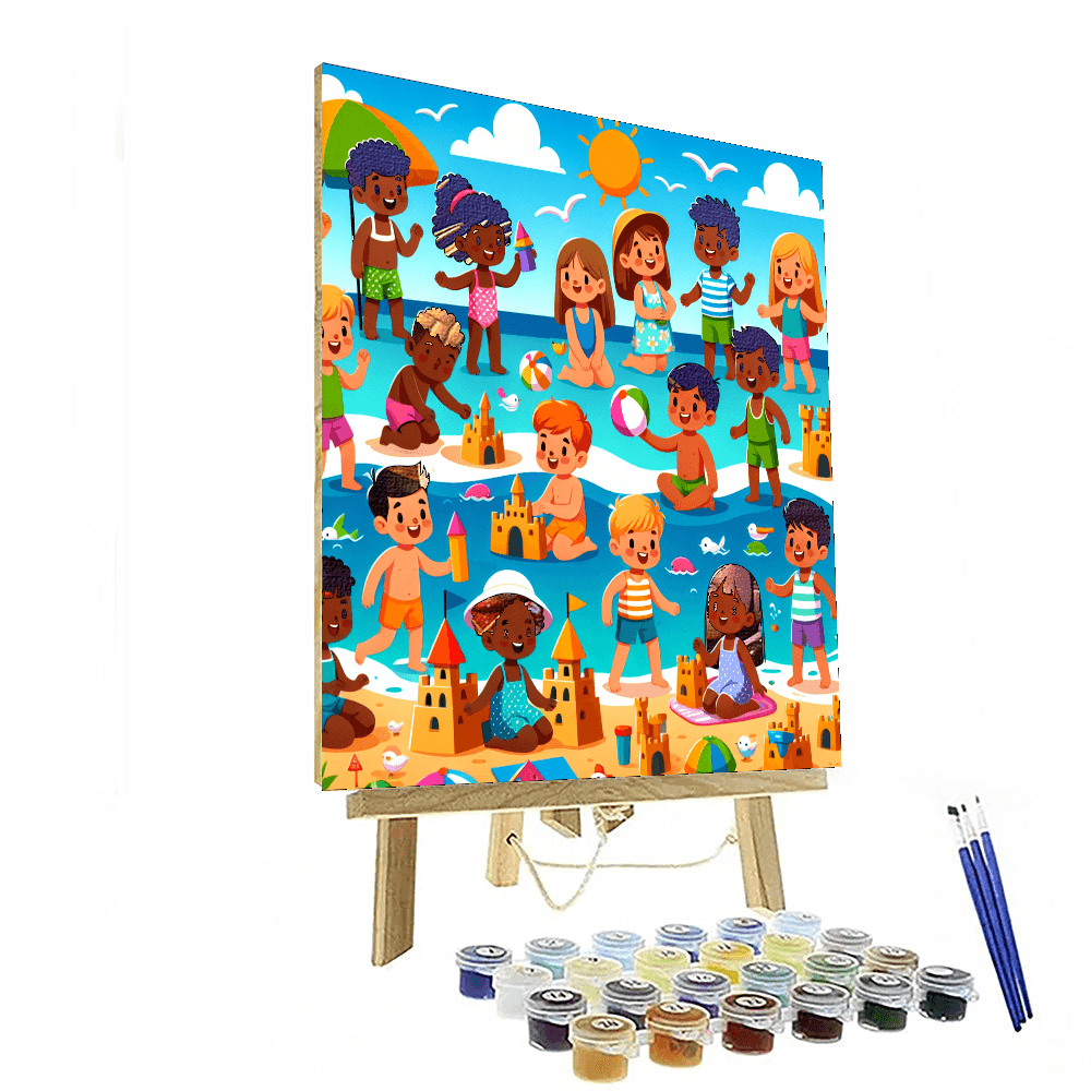 Sunny Beach Days Paint By Numbers Art