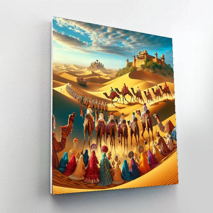 Camel Festival - Bikaner, India Paint By Numbers Kits