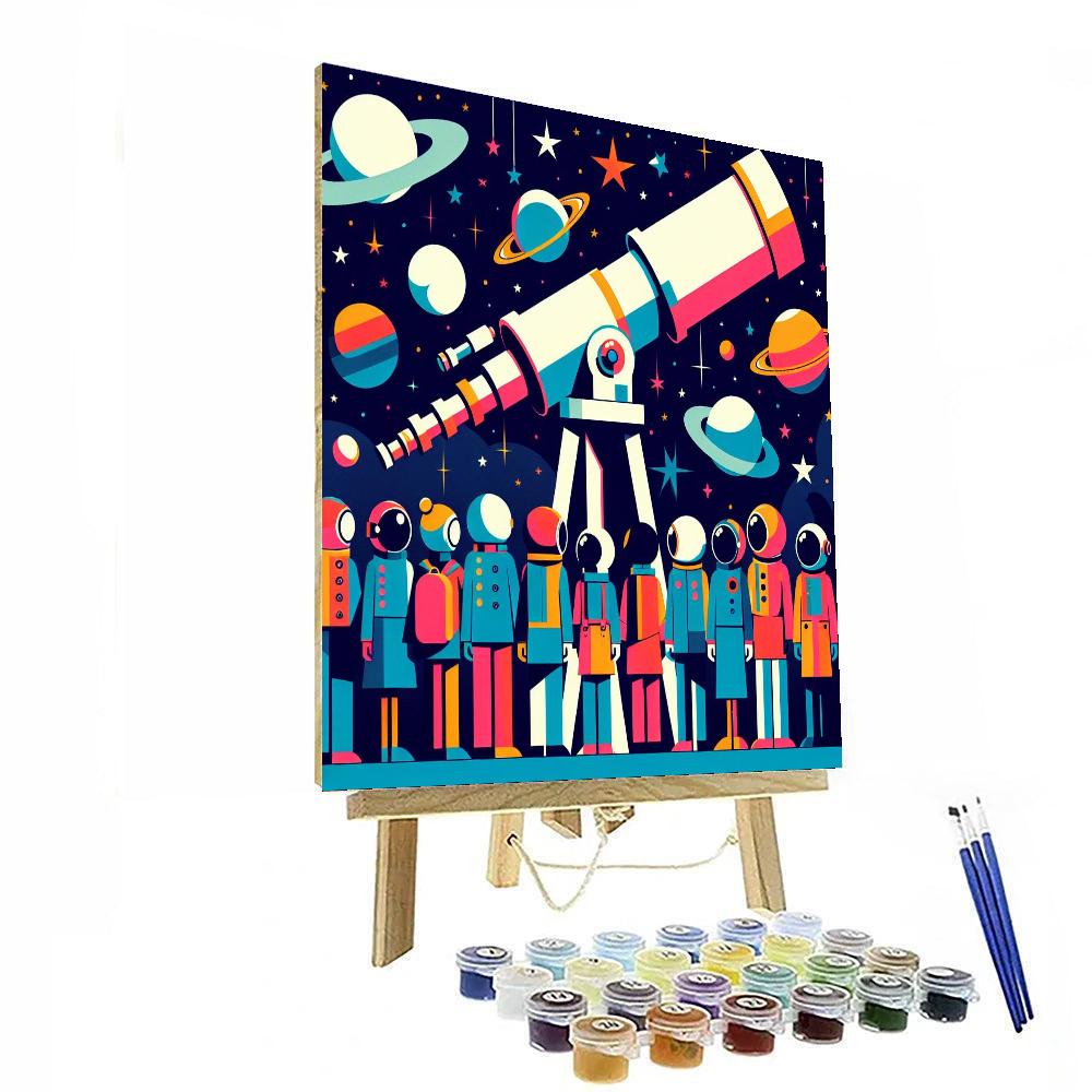 Galactic Adventure Club Painting Number Kit