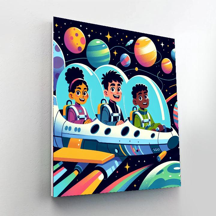 Space Pioneers Adventure Paint By Numbers