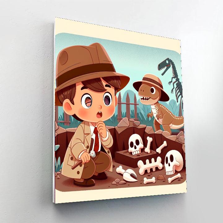 Dino Detective Expedition Number Painting