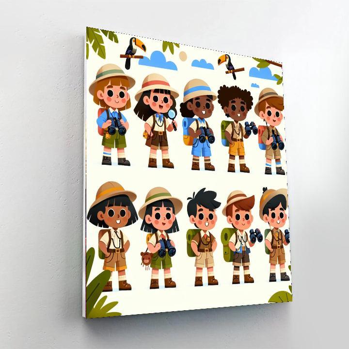 Jungle Expedition Fun Paint By Numbers Kits