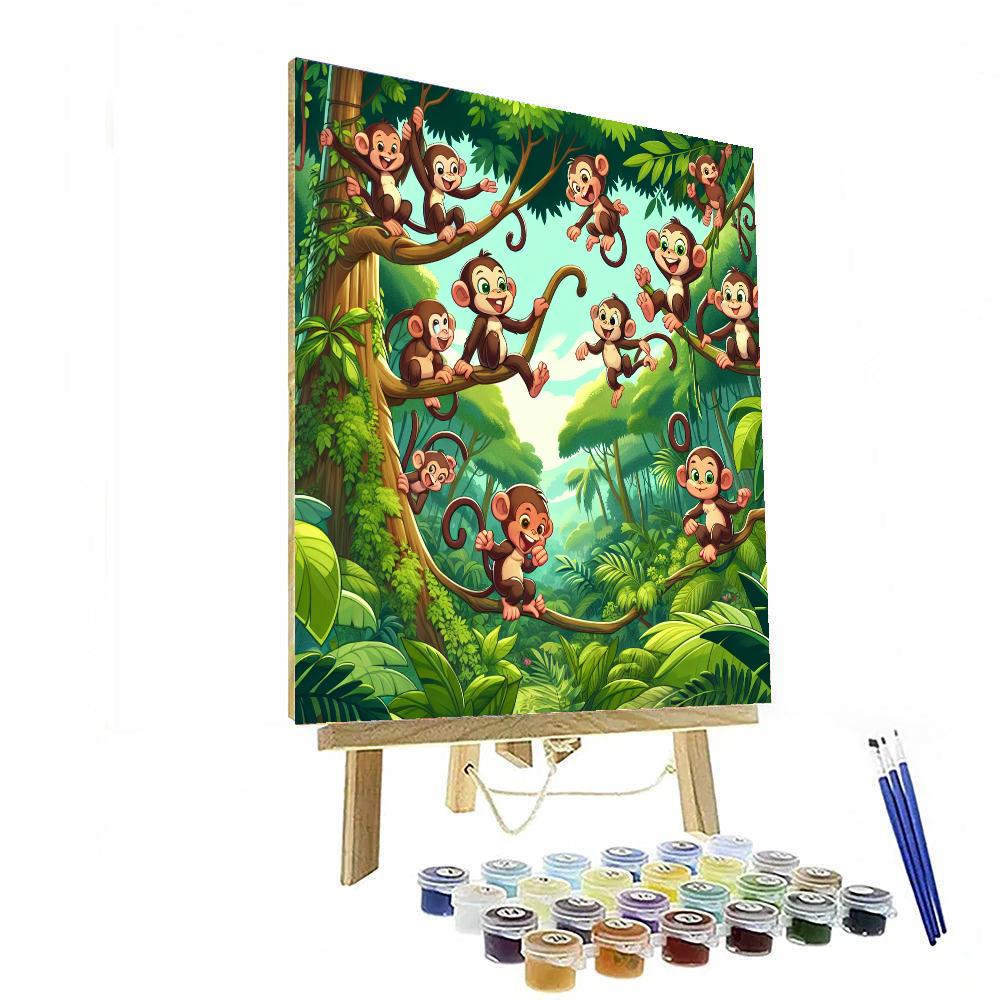 Tropical Treetop Trek Numbered Painting Kits