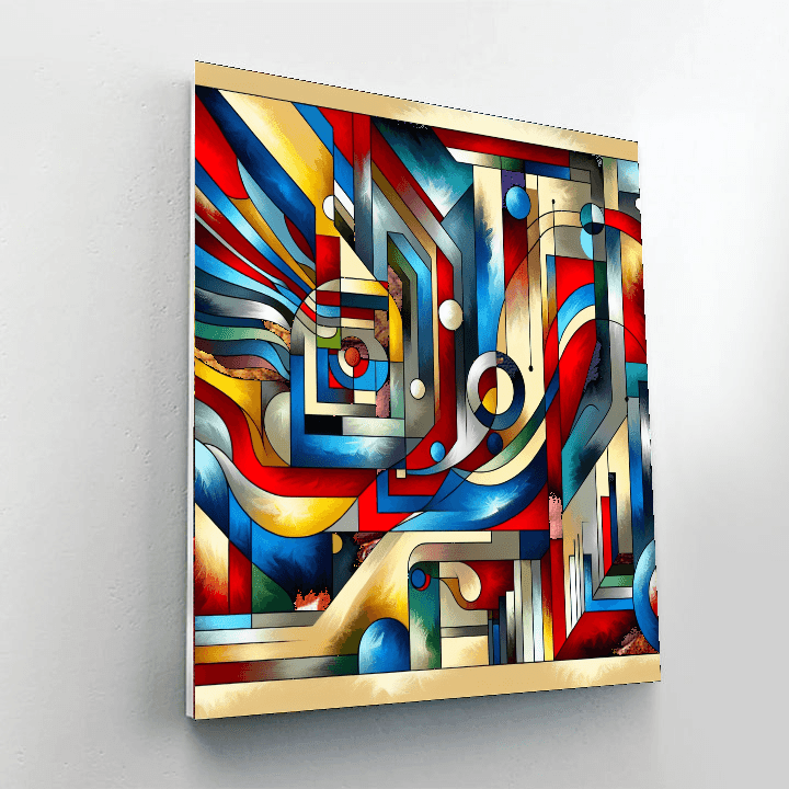 Bold Abstract Patterns Painting By Numbers Kit