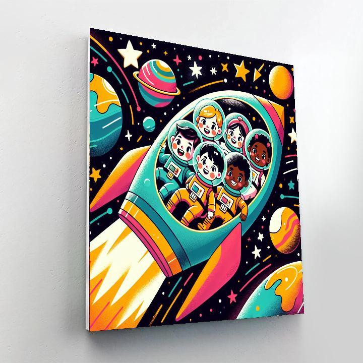 Celestial Starship Expedition Painting By Numbers Kit
