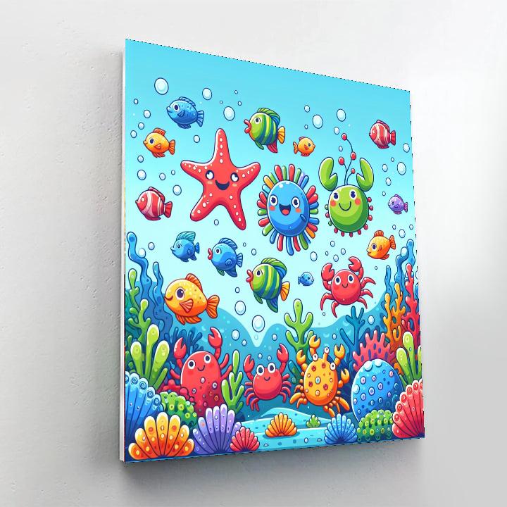Undersea Party Painting Number Kit