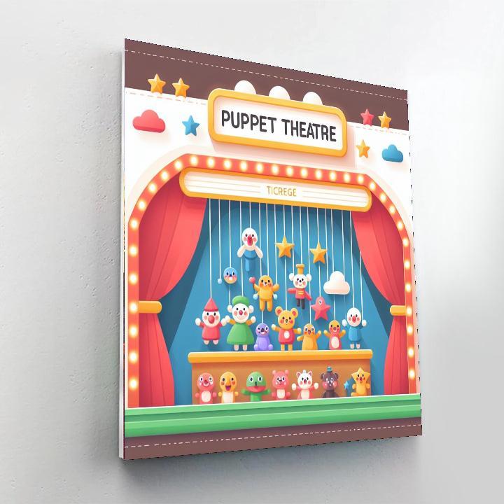Petite Puppet Theater Numbered Painting Kits