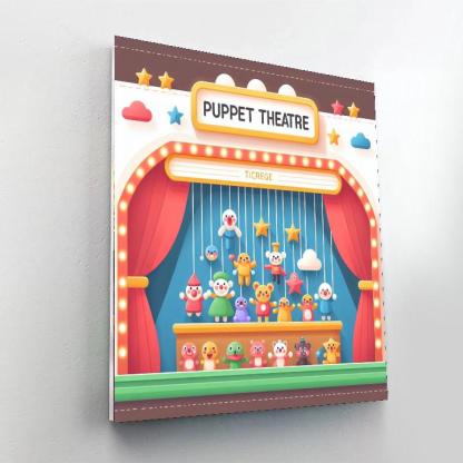 Petite Puppet Theater Numbered Painting Kits
