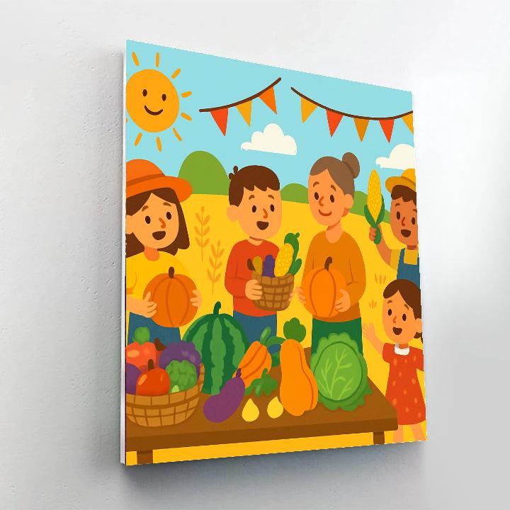 Glorious Harvest Festival Painting By Numbers Kit