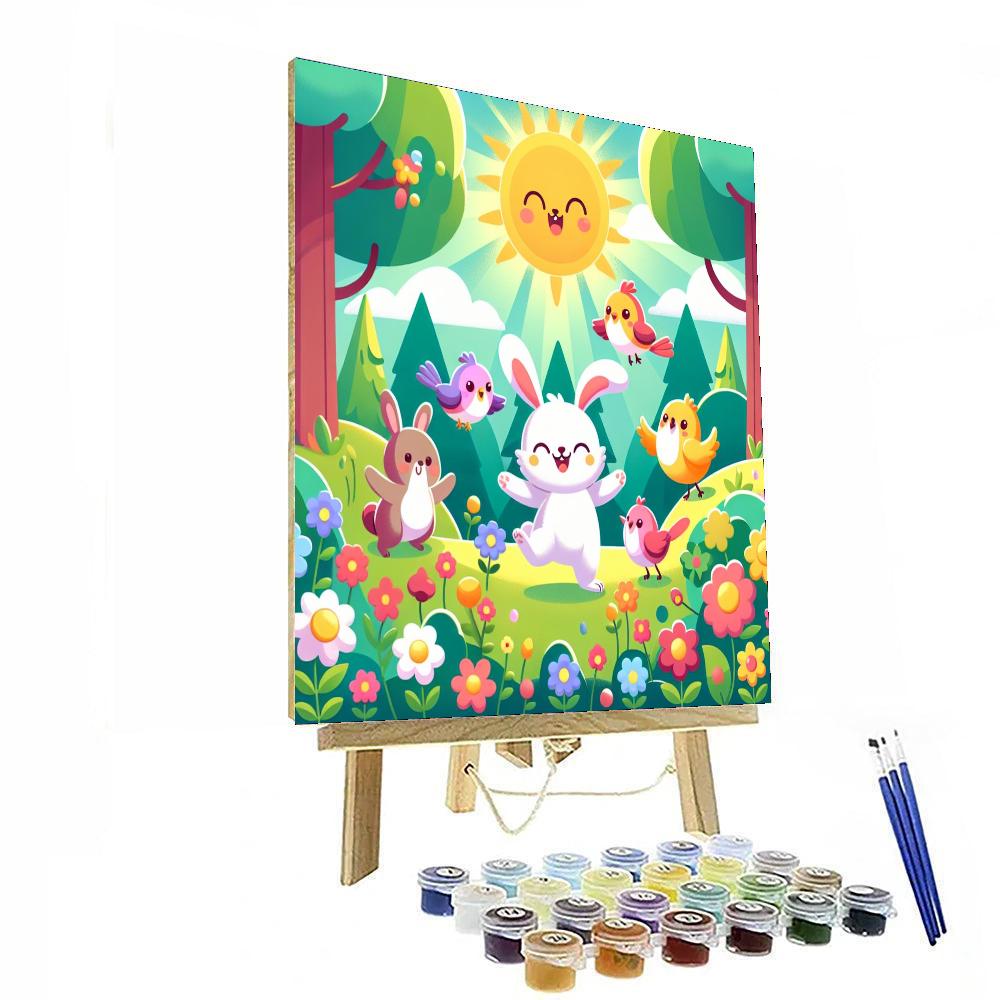 Sunshine In The Forest Painting Number Kit