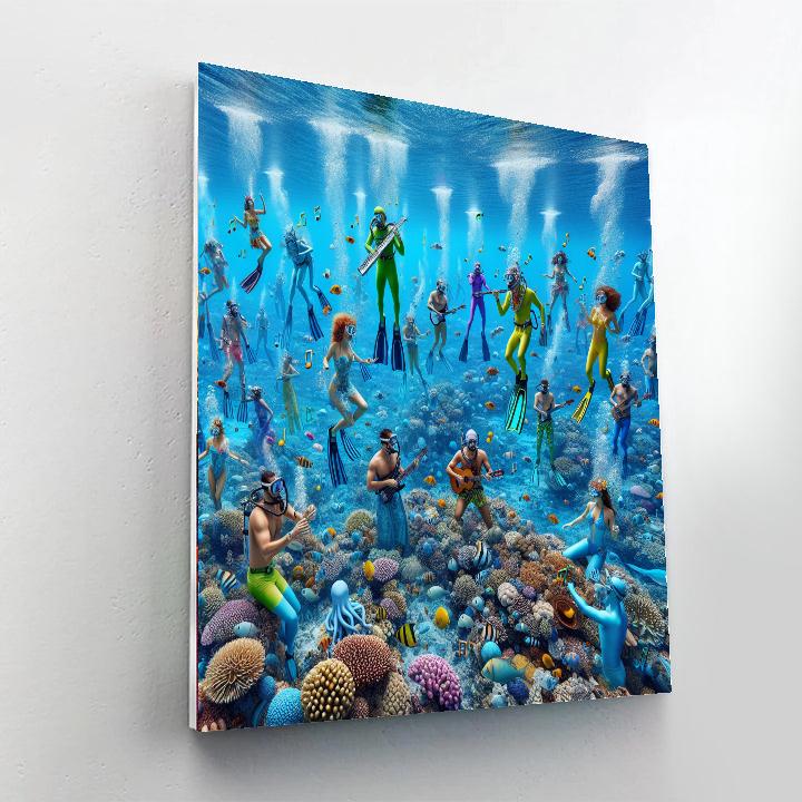 Underwater Music Festival - Florida Keys, Usa Numbered Painting Kits