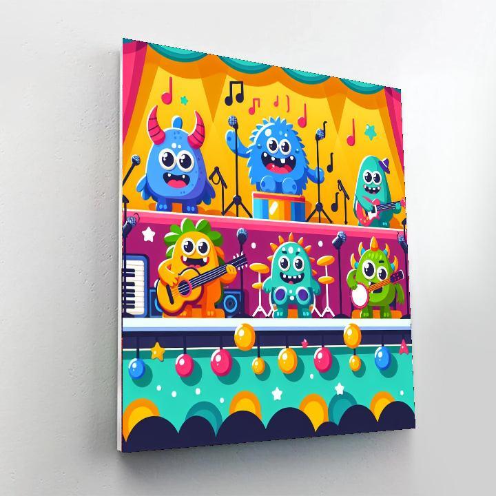 Silly Monster Band Paint By Number