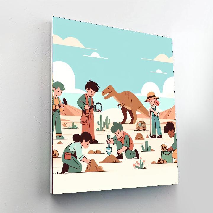 Ancient Fossil Expedition Numbered Painting Kits