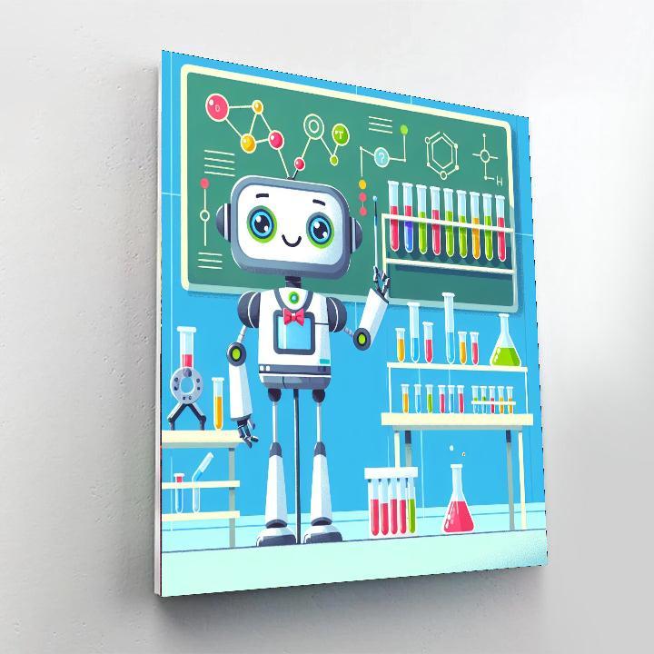 Robot Scientist's Lab Numbered Painting Kits