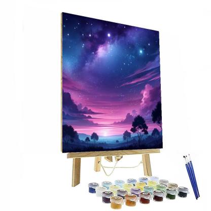 Celestial Dusk Illumination Paint By Number