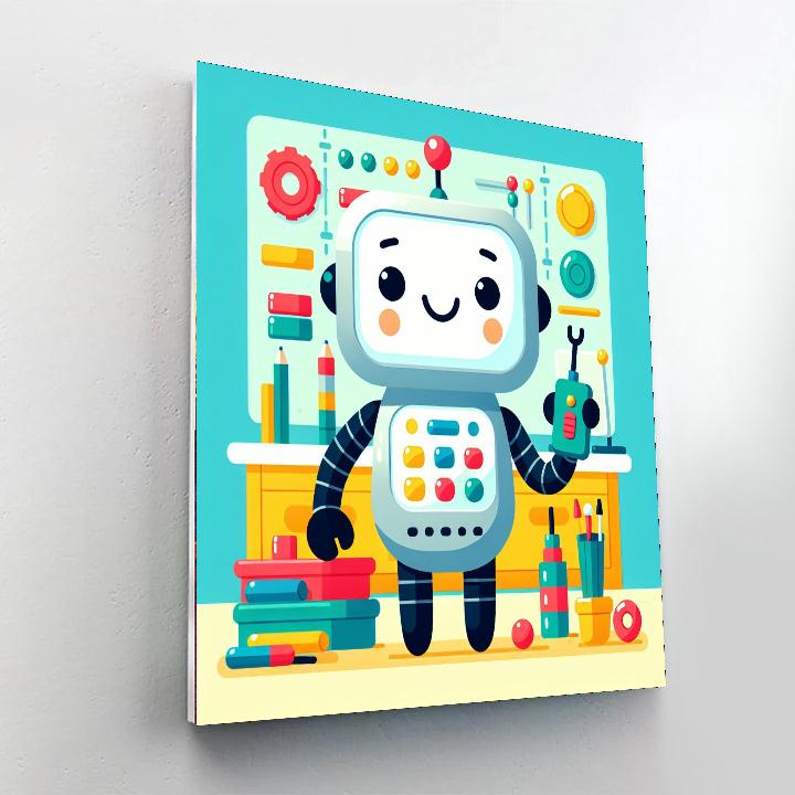 Robot's Fun Invention Numbered Painting Kits