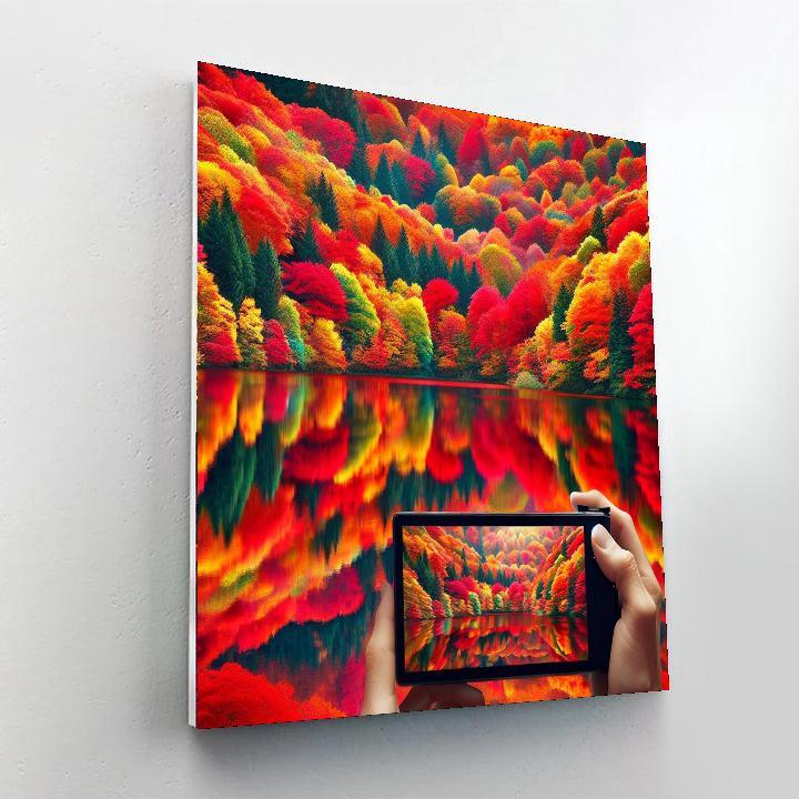 Vivid Autumn Forest Paint By Numbers