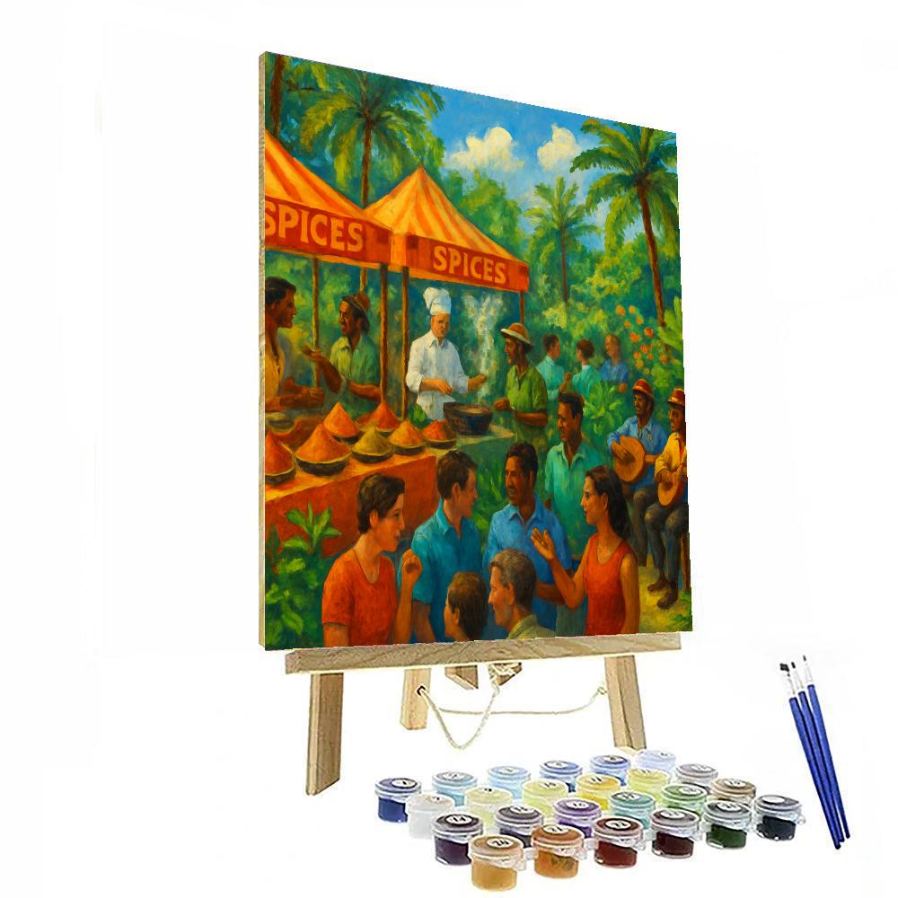 Spice Festival - Grenada Painting By Numbers Kit