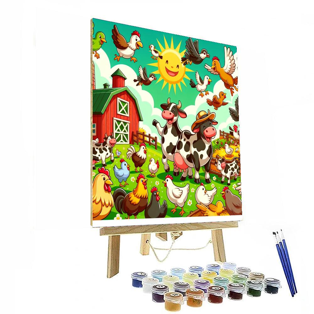 Farmyard Friends Festival Paint By Numbers Art