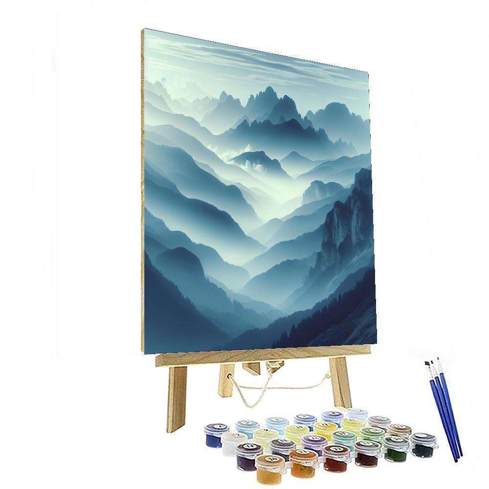 Misty Mountain Refuge Numbered Painting Kits