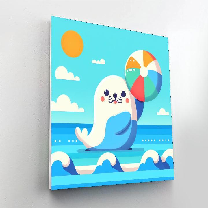 Sassy Seal Painting Number Kit