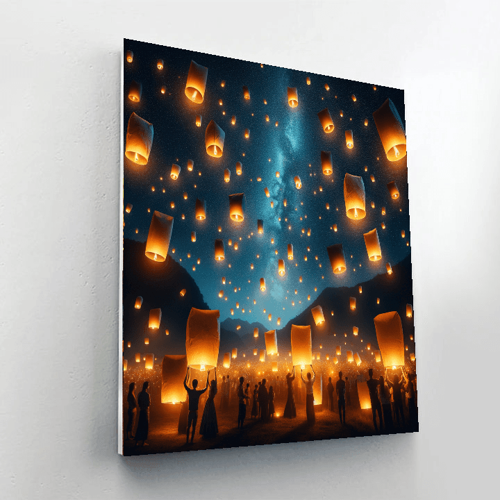 Pingxi Lantern Festival - Taiwan Paint By Number