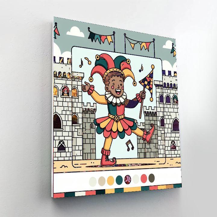 Joyful Jester's Medieval Merriment Paint By Numbers