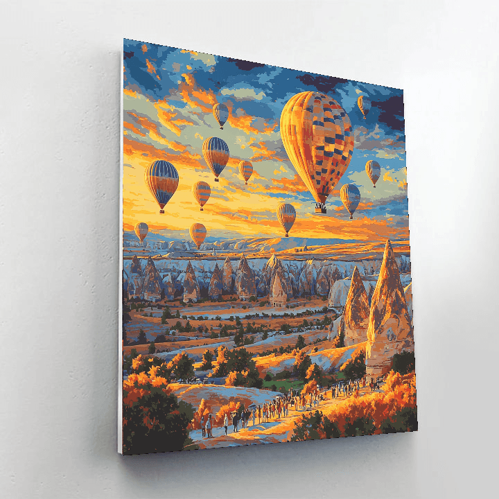 Cappadocia's Hot Air Balloon Ride DIY Paint By Numbers