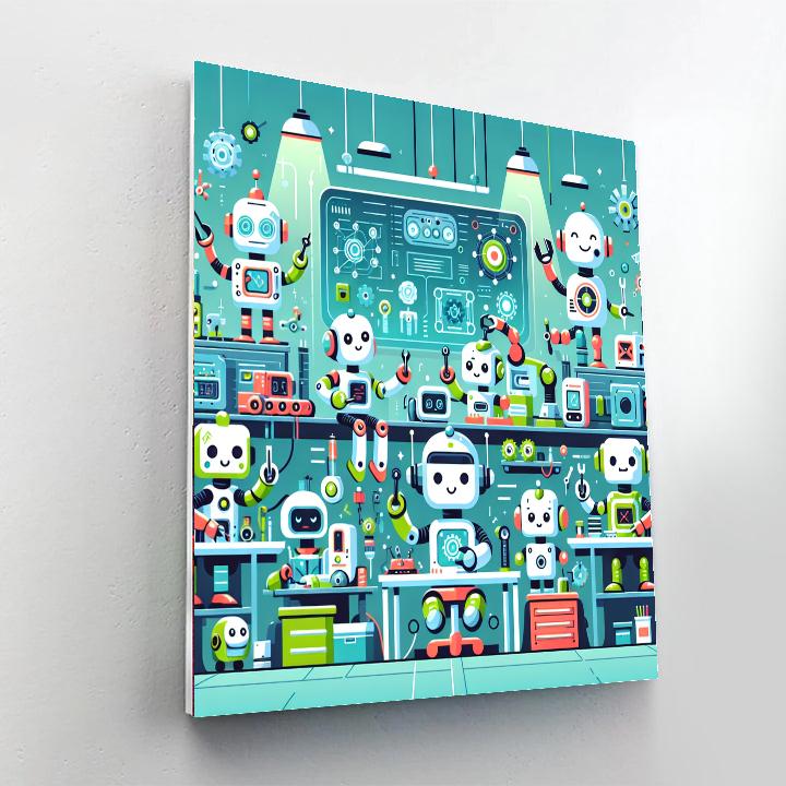 Robot Innovators' Workshop Numbered Painting Kits