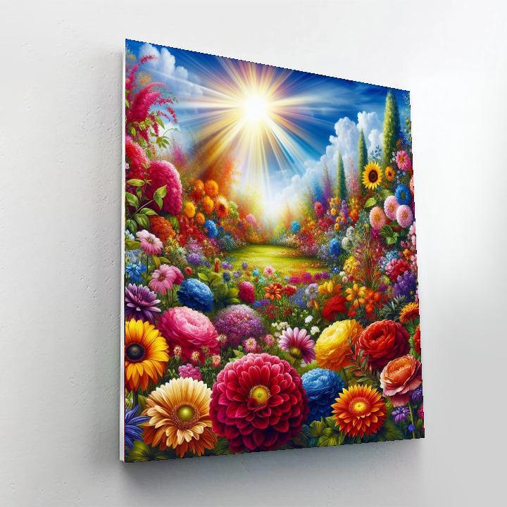 Dazzling Floral Wonderland DIY Paint By Numbers