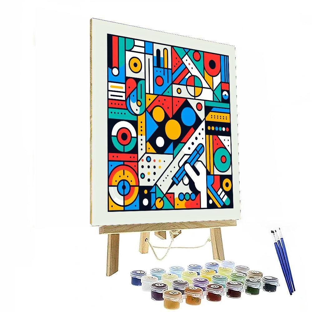 Colorful Geometric Wonders Paint By Numbers Art