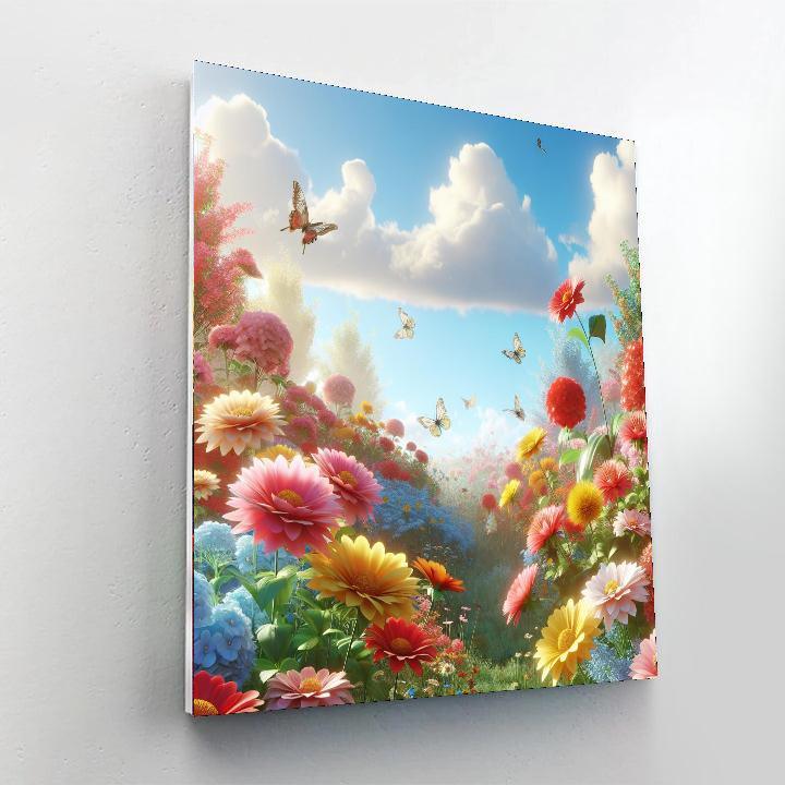 Sunny Flower Patch DIY Paint By Numbers