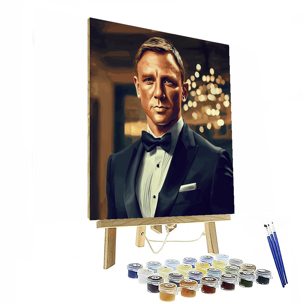 Daniel Craig: The Suave Elegance Of James Bond Paint By Numbers Kits