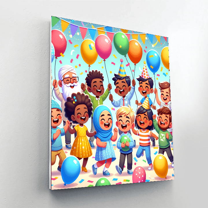 Bouncy Balloon Party Paint By Number
