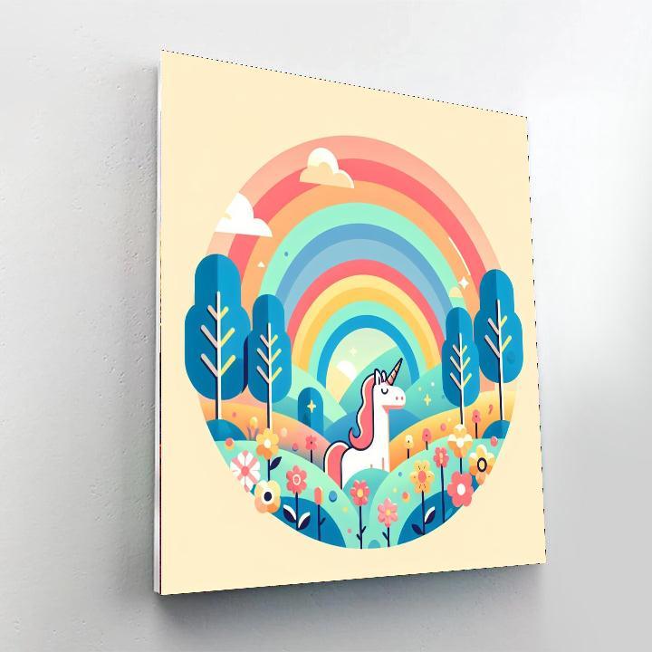 Magic Unicorn Valley Paint By Color