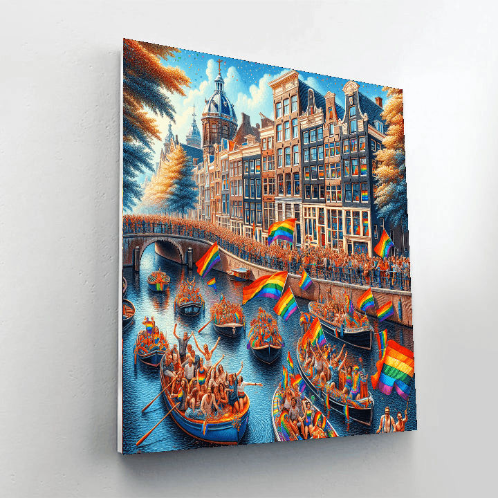 Pride Amsterdam - Amsterdam Painting By Numbers Kit
