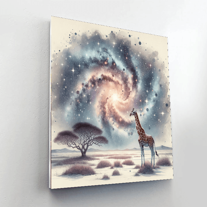 Galaxy Giraffe Paint By Numbers