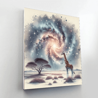 Galaxy Giraffe Paint By Numbers