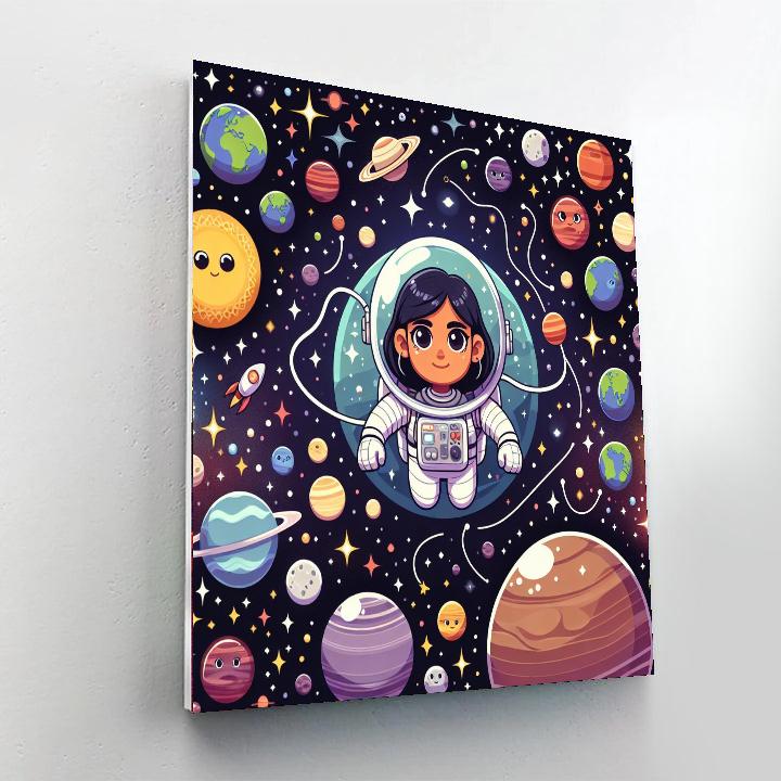 Space Cadet's Mission Painting Number Kit