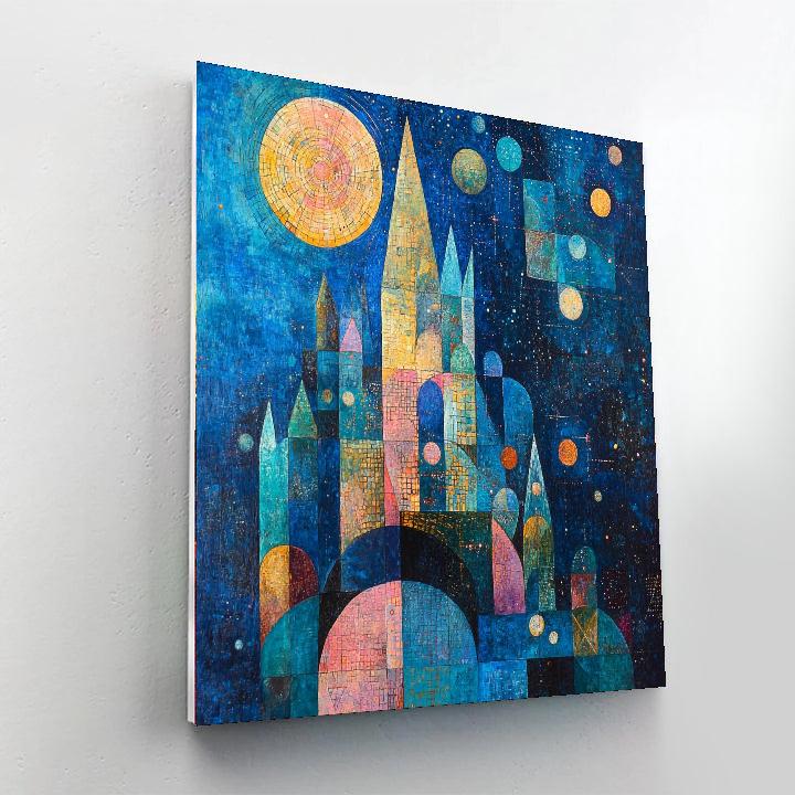 Paul Klee Inspired Celestial Hues  Painting Number Kit