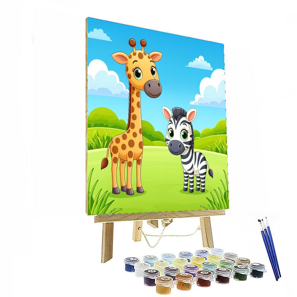 Safari Wildlife Park Painting Number Kit